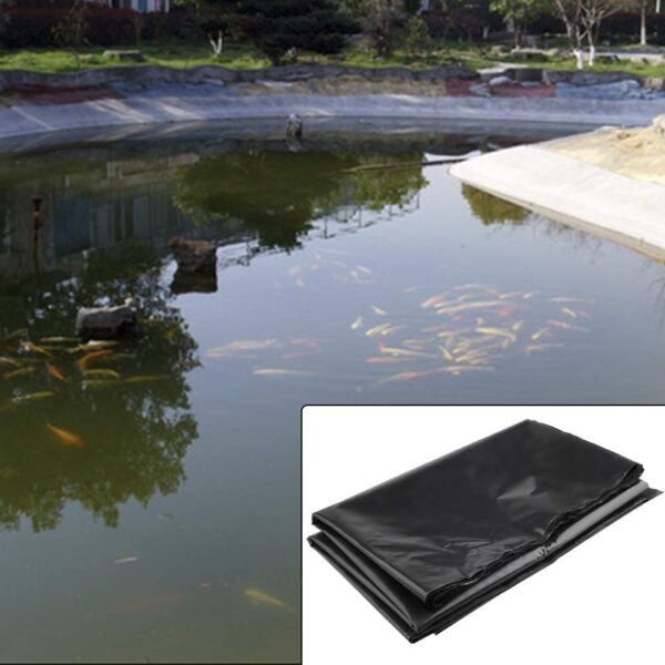 Rubber Heavy Sheet Black (20 ft x 18 ft) 500 GSM Fish Pond Liner Garden Pools HDPE Membrane Reinforced