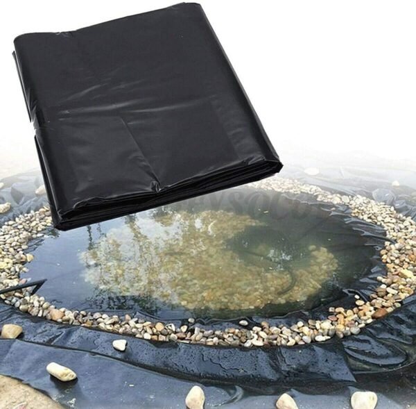 Rubber Heavy Sheet Black ( 8 Meter x 8 Meter ) 700 GSM Fish Pond Liner Garden Pools HDPE Membrane Reinforced - Image 3