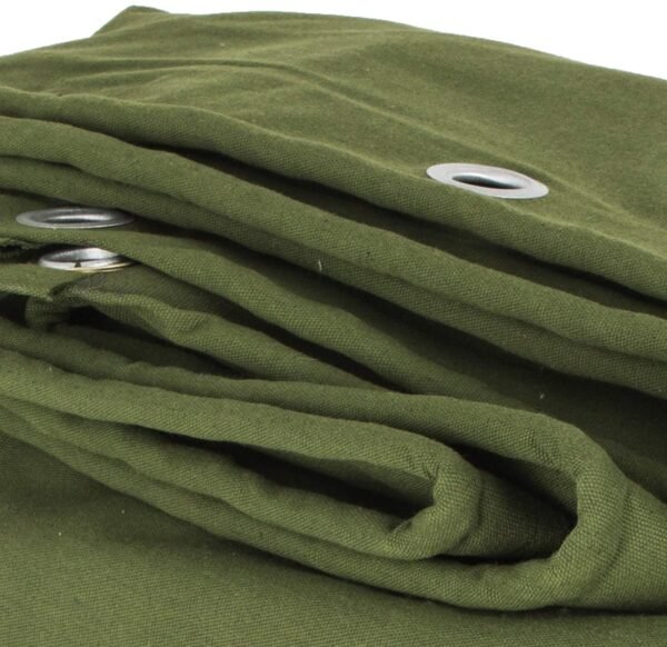 Heavy Duty Canvas Tarps, Waterproof Tarpaulin 500 GSM UV Resistant, Rustproof Grommets, Reinforced Edges & Multiporpuse Use Green (Size 15 ft x 12 ft) - Image 2